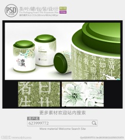 茶罐子包装设计展开图