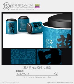 高档茶叶罐子包装设计展开图