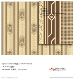 欧式花纹 墙纸布艺 通道分色
