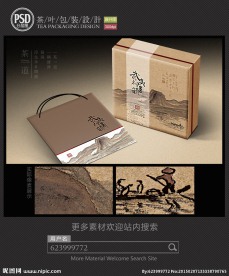 武夷岩茶包装设计 平面图