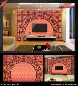 中式电视背景墙