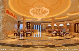 酒店宴会厅室内效果图3d模型