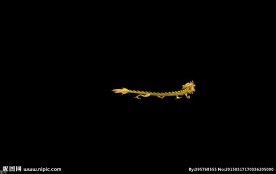 金色龙飞舞抠像通道