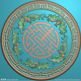 五福捧寿精雕图