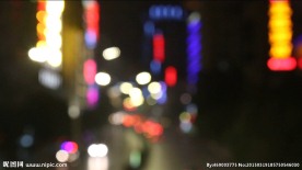 遵义市中华路夜景-光斑变实