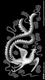 凤灰度图