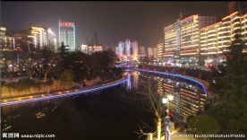 湘江河沿岸夜景