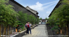 四合院入口景观