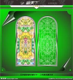 教堂艺术玻璃图案