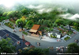 古庙广场景观设计