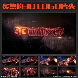 E3D金属字模板
