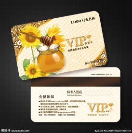 蜂蜜会员卡图片