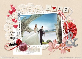 婚纱相册模板 影楼相册