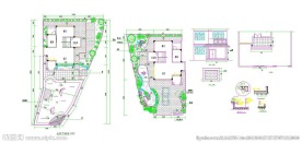 私家豪宅建筑设计CAD图纸