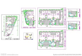 别墅建筑装饰CAD图纸