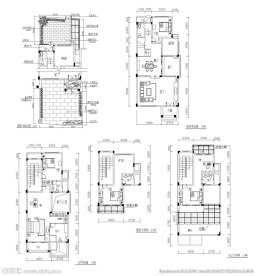 户型装饰模板设计CAD图