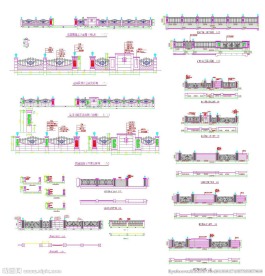 别墅围墙施工图