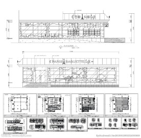 巴黎贝甜面包房全套施工图