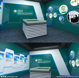 企业展厅设计效果图图片