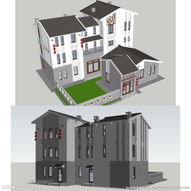 别墅建筑草图大师SU模型