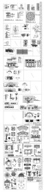 园林亭子建筑CAD图纸
