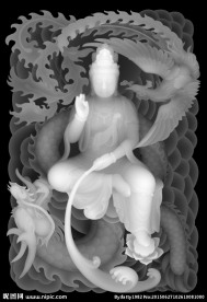 46牌 龙凤吉祥观音