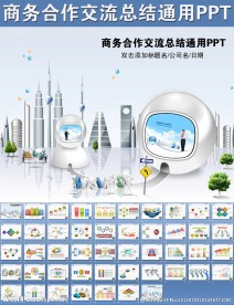 商务合作交流总结通用PPT