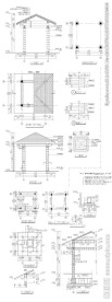 木制作凉亭CAD图纸