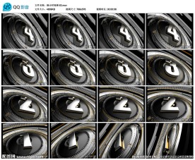 车轮式舞台演出LED倒计时视频