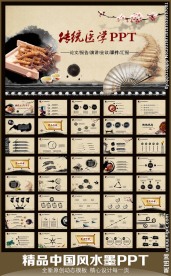 中医中药创意动态PPT模板