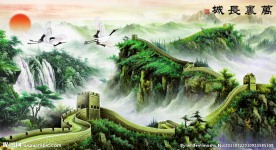 中国画万里长城