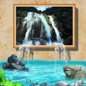 瀑布3D画