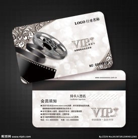 电影院会员卡图片