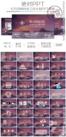 紫色梦幻IOS英文模板