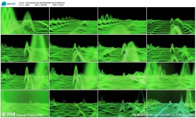 绿色电波led晚会背景视频素材