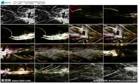 酒吧vj素材粒子线条人背景视频