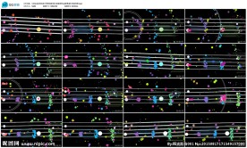 琴弦粒子背景视频led背景素才