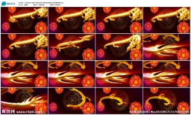 三维金龙飞舞动态设计LED视频