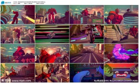 变形金刚卡通动画背景酒吧vj背