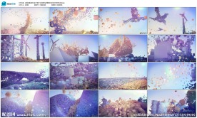 积木盒子变形飞翔酒吧vj背景素