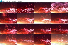 节奏粒子五角星led视频素材