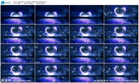 心形月亮LED婚庆晚会舞台视频