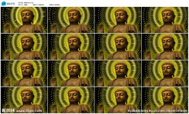 佛像闪光片头佛教佛家LED背景