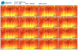 红色星星瀑布婚礼LED背景视频