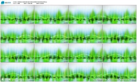 电波绿色背景LED晚会舞台背景