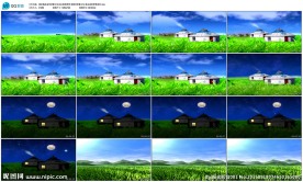 草原蒙古包动态视频LED背景