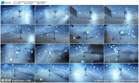 钢琴音乐乐谱LED素材晚会背景