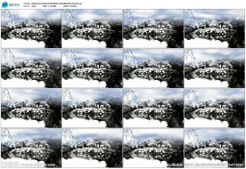 江南雪景写意LED背景视频