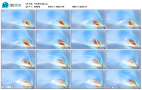 彩色线条舞台演出LED背景视频