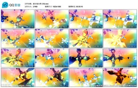 流行综合3维立体舞台LED背景